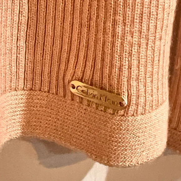 FINAL PRICE Calvin Klein Ribbed Zip Up Sweater - Picture 5 of 8